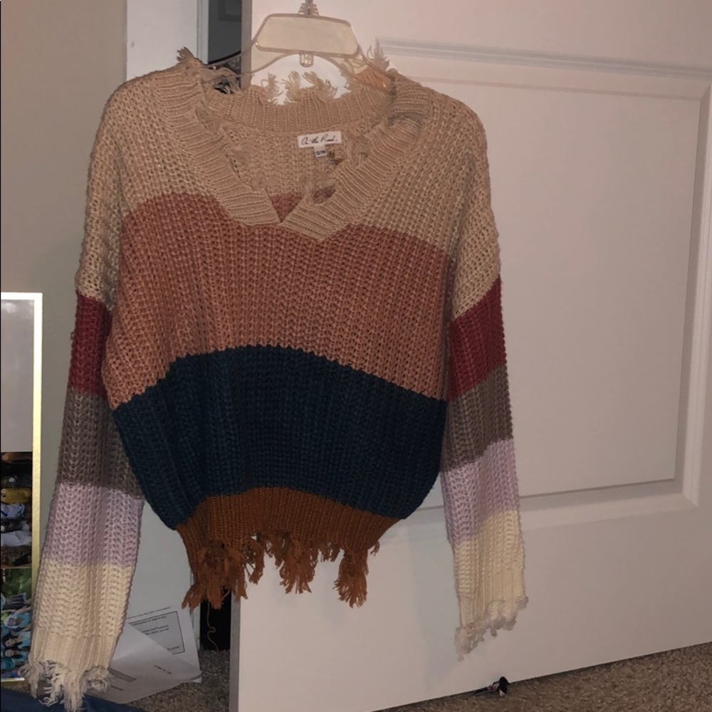 Never worn  colorblock sweater